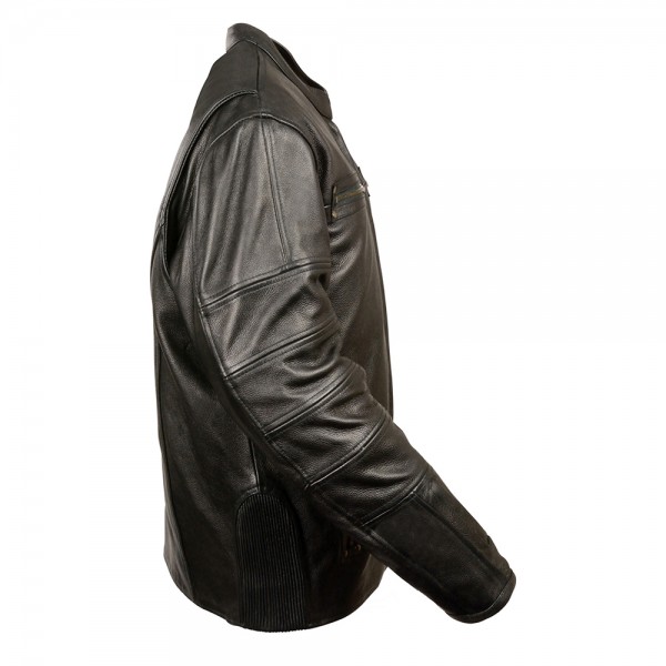 Men’s Throwback Scooter Jacket w/ Side Stretch, Sleeve Embellishments