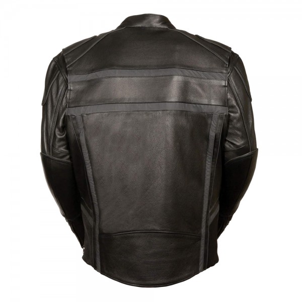 Men’s Reflective Band & Piping Scooter Jacke...