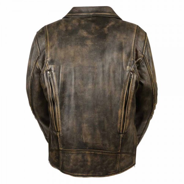 Men’s Triple Stitch Extra Long Beltless Biker Ja...