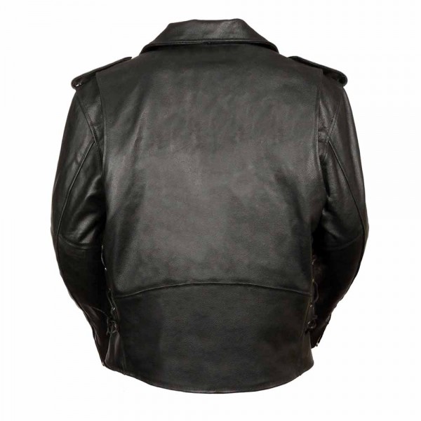 Men’s Classic Side Lace Police M/C Jacket – Ta...