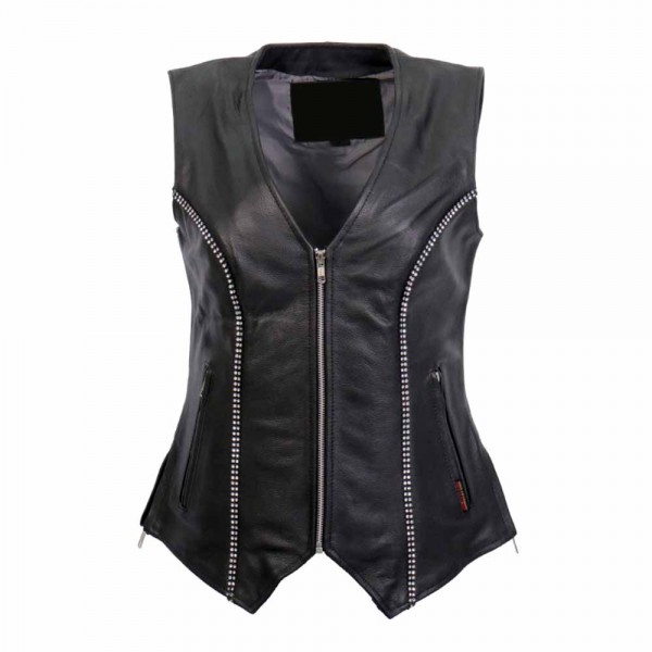 Hot Leathers Ladies Rhinestone Carry Conceal Vest
